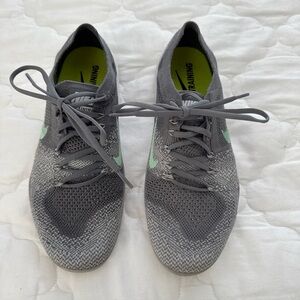 Nike Women's Free Training Shoes Gray/Green-Swoosh Lace Up 9M